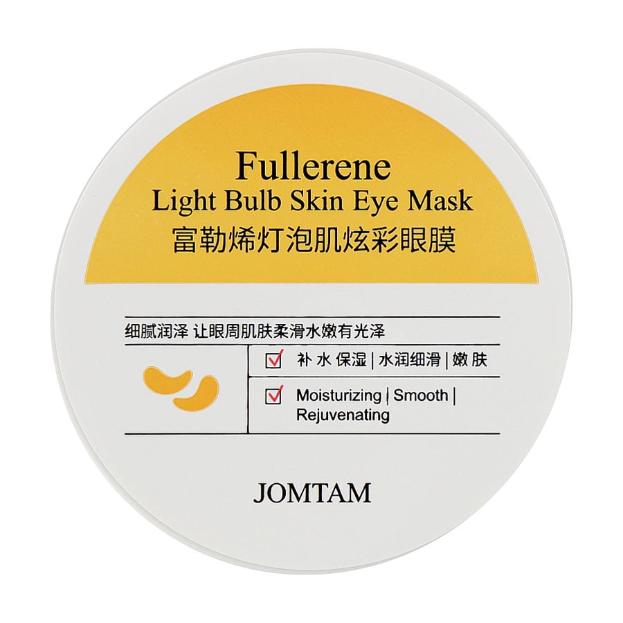 Гідрогелеві патчі для шкіри навколо очей Jomtam Fullerene Light Bulb Skin Eye Mask з фулеренами та екстрактом червоних водоростей, 60 шт